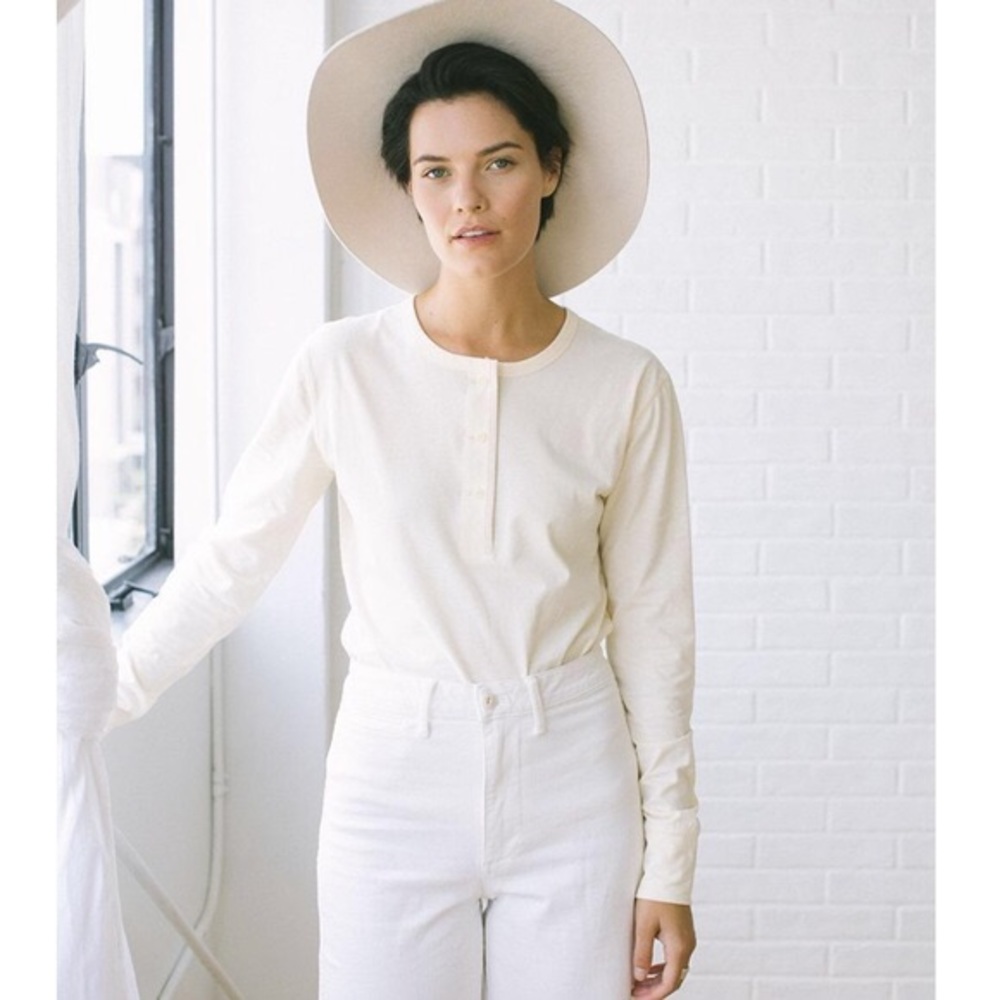 Tradlands Sawyer Shell Henley Medium